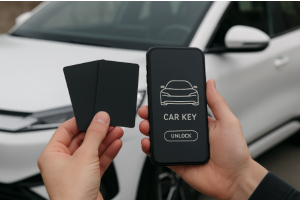 Keycards und Smartphone-Schlüssel bei asiatischen EVs