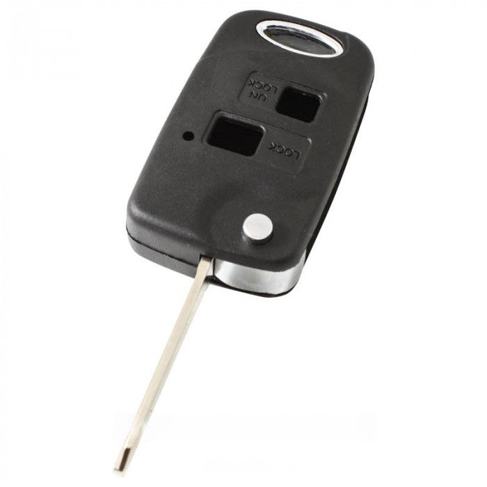 Toyota 2-Tasten-Klappschlüssel - Schlüsselblattspitze mit Kerbe links (Umbausatz) main product photo
