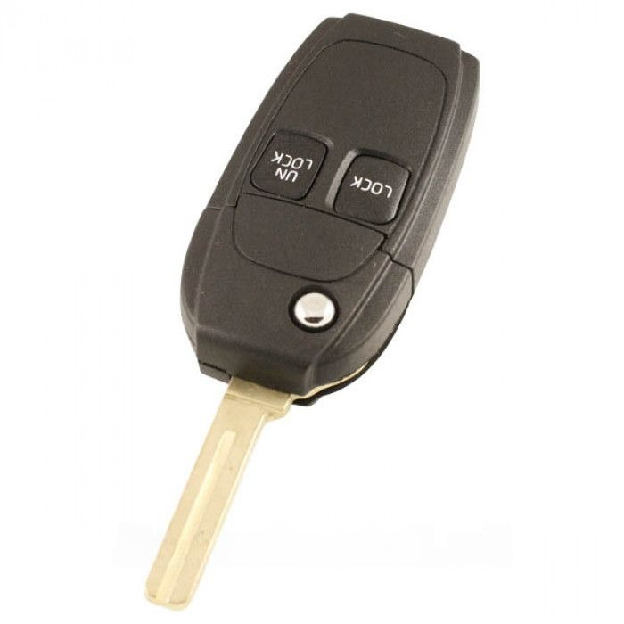 Volvo 2-Tasten-Klappschlüssel - Schlüsselblatt gerade mit Kerbe (Umbausatz) main product photo