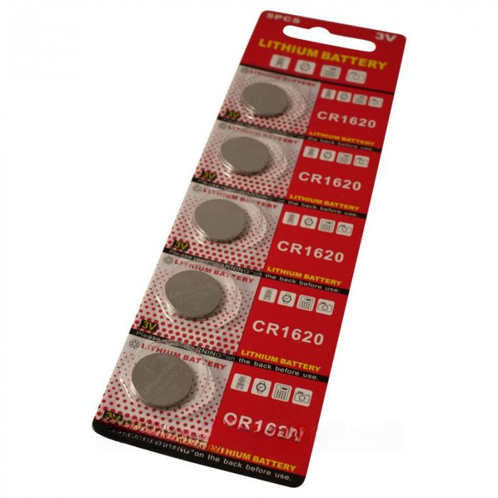 Knopfzellenbatterie CR1620 - 5 Stück main product photo
