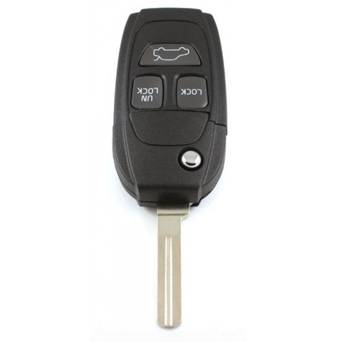 Volvo 3-Tasten-Klappschlüssel - Schlüsselblatt gerade mit Kerbe (Umbausatz) main product photo