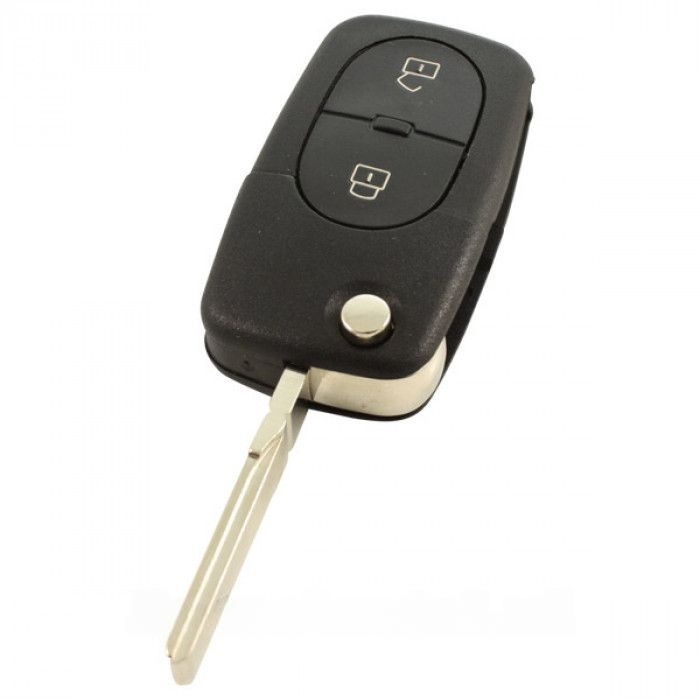Seat 2-knops klapsleutel met paniek knop - sleutelbaard recht met inkeping zijkant main product photo
