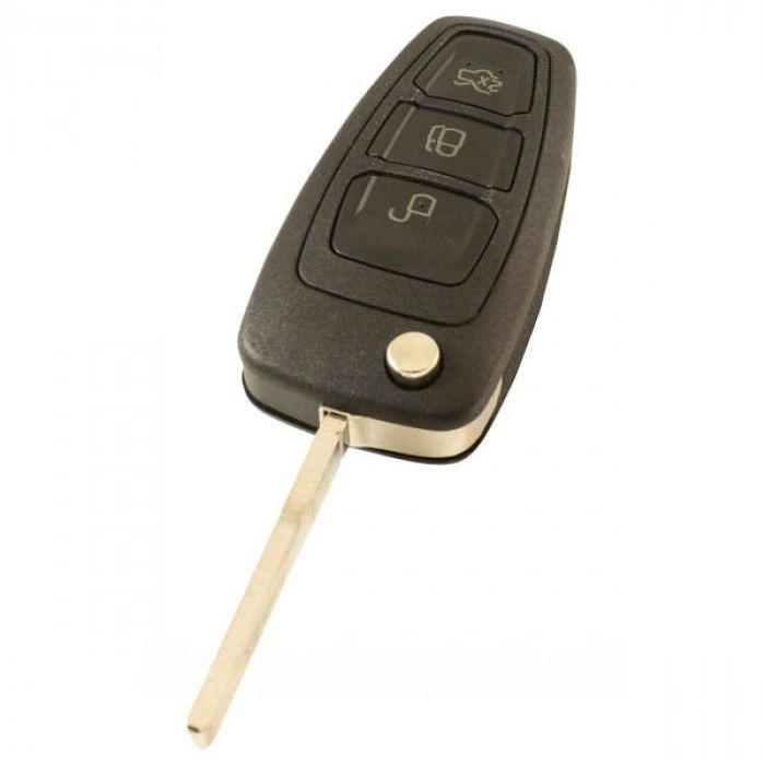 Ford 3-Tasten-Klappschlüssel - Schlüsselblatt gerade (weiß) main product photo