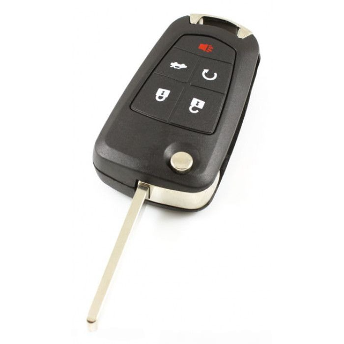 Opel 4-Tasten-Klappschlüssel mit Paniktaste - Schlüsselblatt gerade main product photo