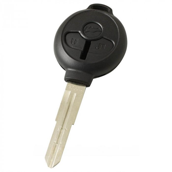 Mitsubishi 3-Tasten-Schlüsselgehäuse - Schlüsselblattspitze mit Kerbe rechts main product photo