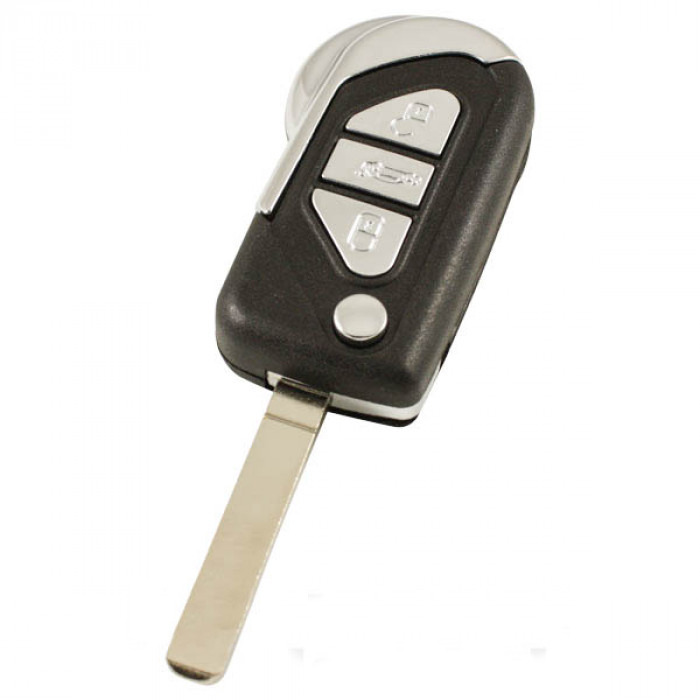 Citroën 3-Knopf-Klappschlüssel - Schlüsselblatt gerade main product photo