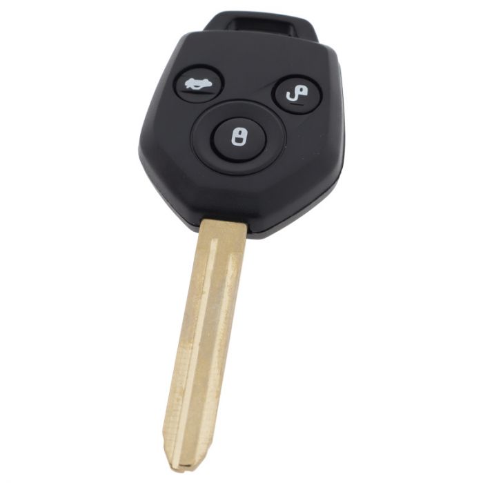 Subaru 3-Tasten-Schlüsselblende - Schlüsselblattspitze mit Kerbe in der Mitte mit Elektronik 433MHZ - ID62 Transponder main product photo