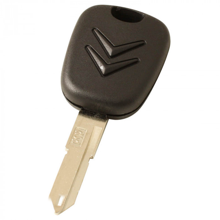 Citroën-Zündschlüssel mit Transponder (ID46) - Schlüsselblattspitze mit Öffnung main product photo