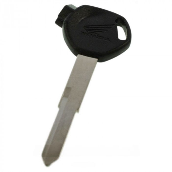 Honda Motorradschlüssel schwarz - Schlüsselblattspitze mit Kerbe rechts main product photo