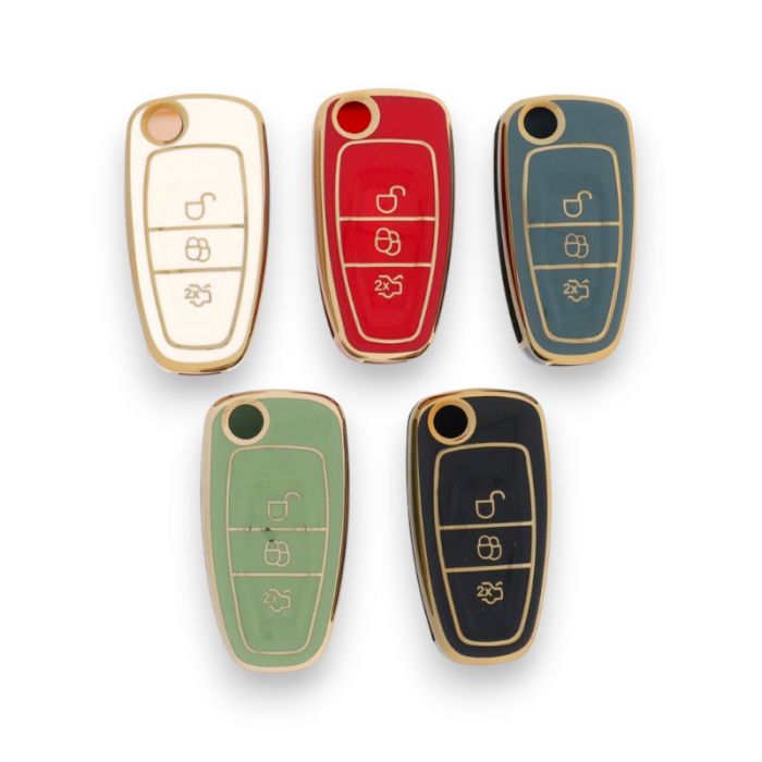 Ford 3-knops klapsleutel TPU-sleutelhoes main product photo