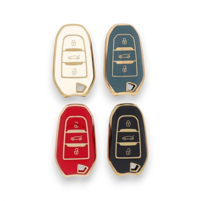 Citroën 3-Tasten-Schlüssel TPU-Schlüsselabdeckung main product photo