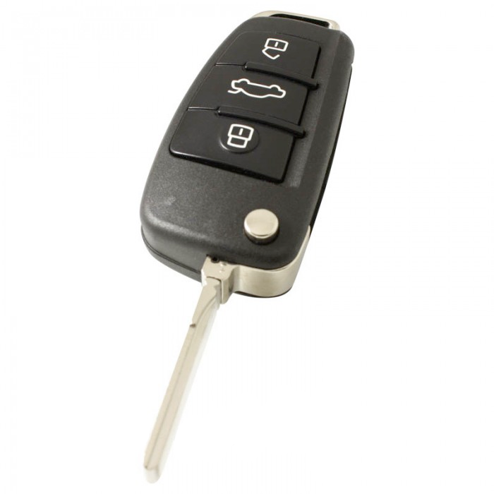 Audi 3-Tasten-Hauptschlüsselgehäuse - Schlüsselblatt gerade (Modell 5) main product photo