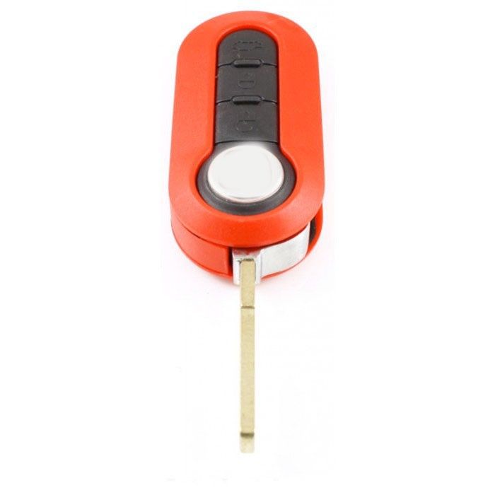 Fiat 3-Tasten-Klappschlüssel rot - Schlüsselblatt gerade main product photo