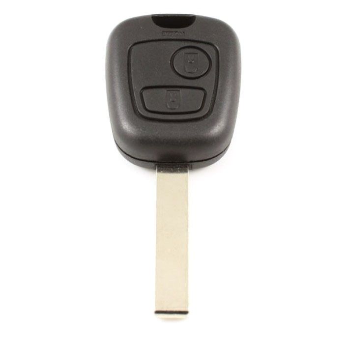 Citroën 2-Tasten-Schlüsselgehäuse - Schlüsselblatt gerade mit Kerbseite main product photo