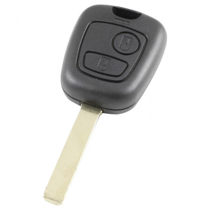 Peugeot 2-Knopf-Schlüsselgehäuse - Schlüsselblatt gerade main product photo