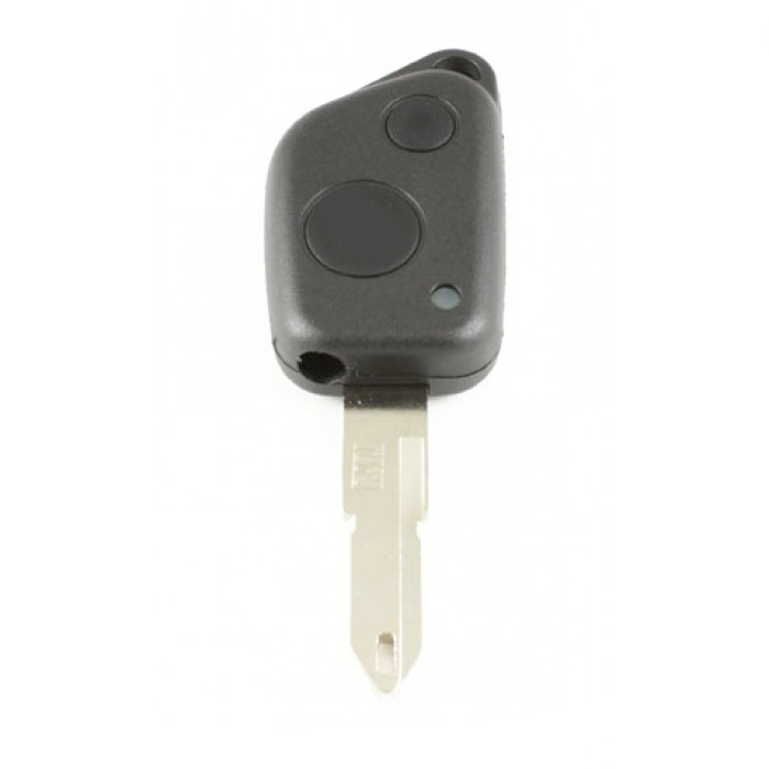 Peugeot 2-Tasten-Schlüsselgehäuse für ältere Modelle - Schlüsselblattspitze mit Öffnung - IR-Öffnung main product photo