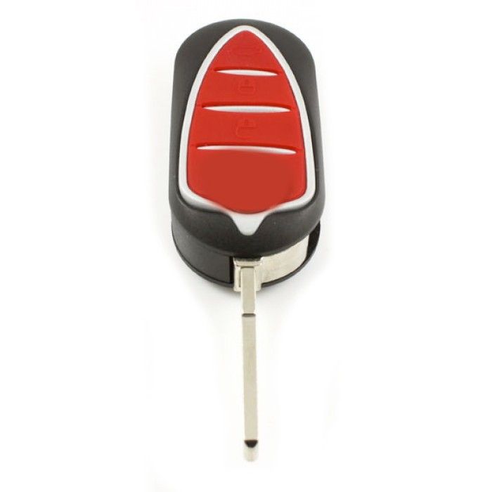 Alfa 3-Tasten-Klappschlüssel - Schlüsselblatt gerade mit Kerbseite main product photo