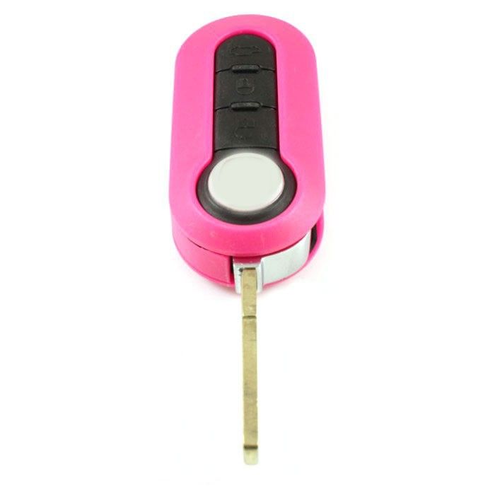 Fiat 3-Tasten-Klappschlüssel rosa - Schlüsselblatt gerade main product photo