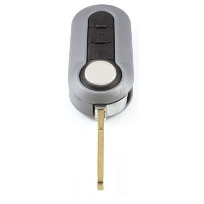 Fiat 3-Tasten-Klappschlüssel grau - Schlüsselblatt gerade main product photo
