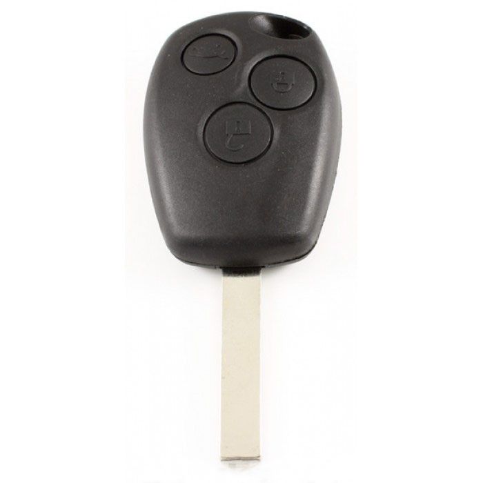 Renault 3-Tasten-Schlüsselgehäuse - Schlüsselblatt gerade main product photo