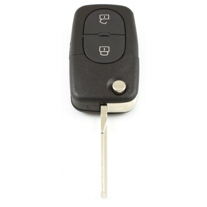 Volkswagen 2-Tasten-Klappschlüssel - Schlüsselblatt gerade mit Kerbseite (ältere Modelle) main product photo