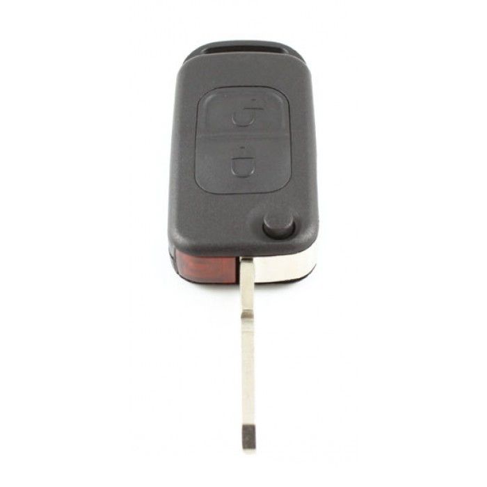 Mercedes 2-Tasten-Klappschlüssel - Schlüsselblattspitze mit Kerbe main product photo