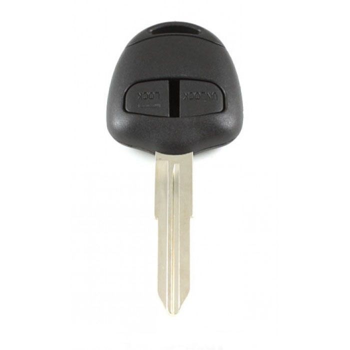 Mitsubishi 2-knops sleutelbehuizing - sleutelbaard punt met inkeping rechts main product photo