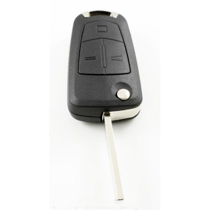 Opel 3-Tasten-Klappschlüssel - Schlüsselblatt gerade - Batterie im Gehäuse main product photo