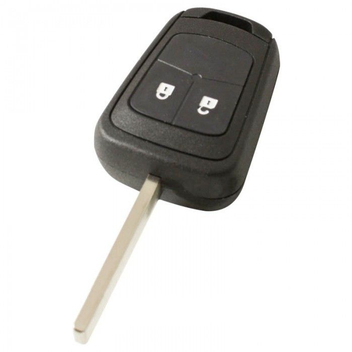 Opel 2-Tasten-Schlüsselgehäuse - Schlüsselblatt gerade (Modell 3) main product photo