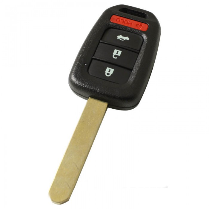 Honda 3-Tasten-Schlüsselgehäuse mit Paniktaste - Schlüsselblatt gerade main product photo