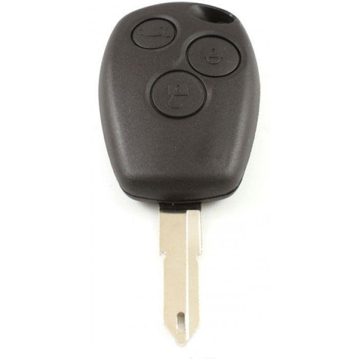 Renault 3-Tasten-Schlüsselgehäuse - Schlüsselblattspitze mit Öffnung main product photo