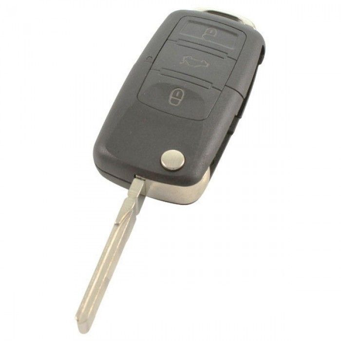 Sitz 3-Tasten-Klappschlüssel mit Paniktaste - Schlüsselblatt gerade mit seitlicher Einkerbung main product photo