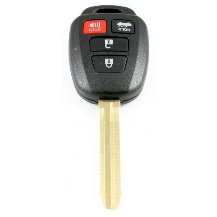Toyota 3-Tasten-Schlüsselgehäuse mit Drucktaste für den Kofferraumdeckel und Paniktaste - Schlüsselblattspitze main product photo