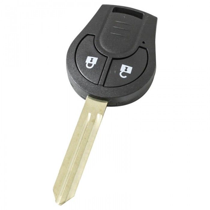 Nissan 2-Tasten-Schlüsselgehäuse - Schlüsselblattspitze mit Kerbe links main product photo