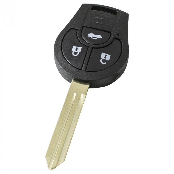Nissan 3-Tasten-Schlüsselgehäuse - Schlüsselblattspitze mit Kerbe links main product photo