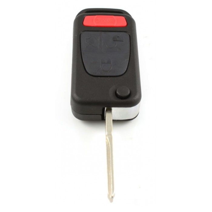 Mercedes 3-Tasten-Klappschlüssel mit Paniktaste - Schlüsselblatt gerade main product photo