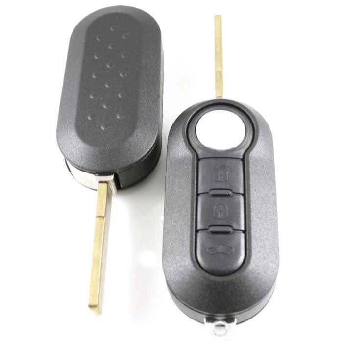 Citroën 3-Tasten-Klappschlüssel schwarz - Schlüsselblatt gerade (für Citroën Jumper, u.a.) main product photo