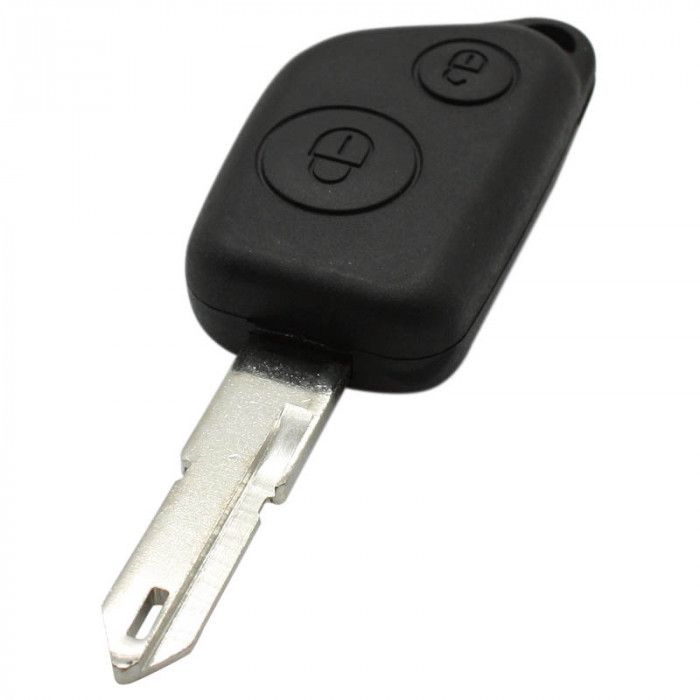 Peugeot 2-Knopf-Schlüsselgehäuse - Schlüsselblattspitze mit Öffnung (Modell 3) main product photo