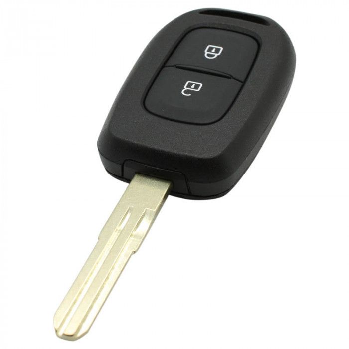 Dacia 2-Tasten-Schlüsselgehäuse - Schlüsselblattspitze mit Elektronik 434MHZ - PCF7961- HITAG AES Transponder main product photo