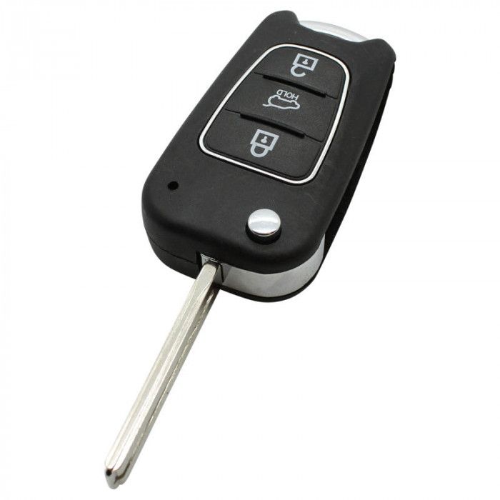 Hyundai 3-Knopf Klappschlüssel - Schlüsselblatt gerade für I30 und IX35 main product photo