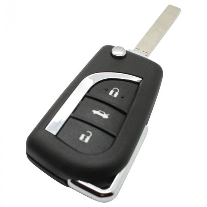 Toyota 3-Tasten-Klappschlüssel - Schlüsselblatt gerade main product photo