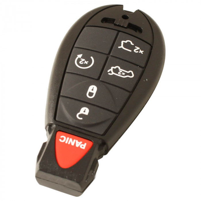 Chrysler 5-knops smart key behuizing met paniek knop main product photo