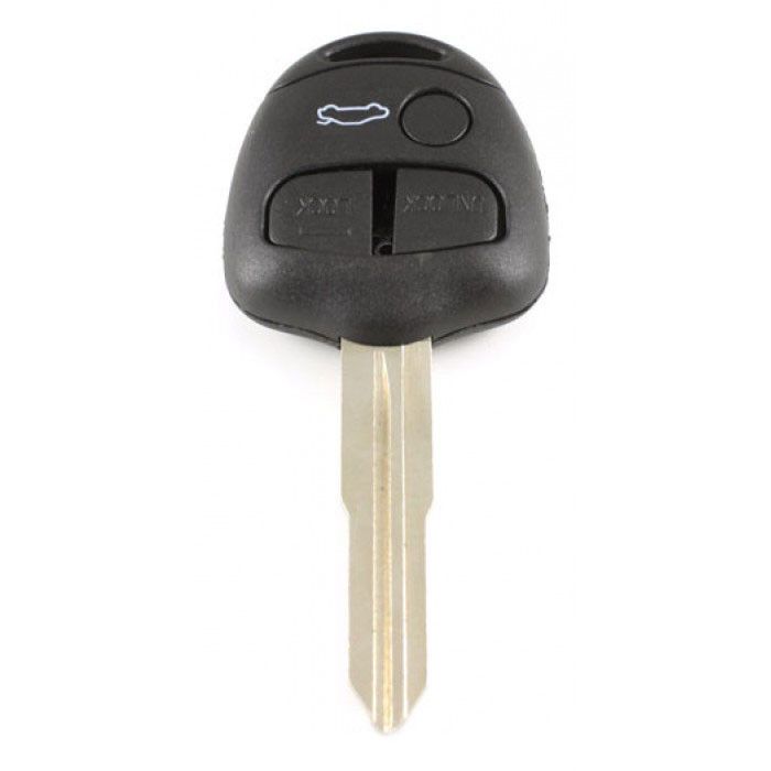 Mitsubishi 3-Tasten-Schlüsselgehäuse - Schlüsselblattspitze mit Kerbe links main product photo