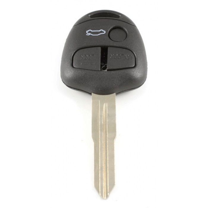 Mitsubishi 3-knops sleutelbehuizing - sleutelbaard punt met inkeping rechts main product photo