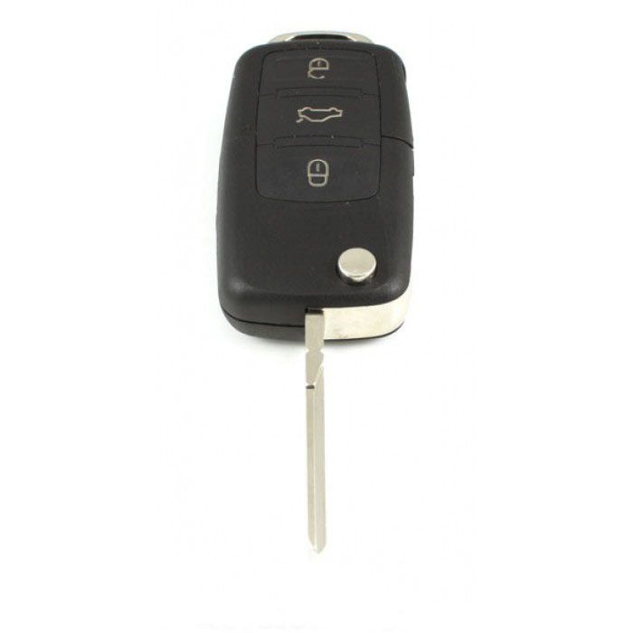 Skoda 3-Tasten-Klappschlüssel - Schlüsselblatt gerade mit seitlicher Einkerbung main product photo