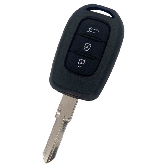 Renault 3-Tasten-Schlüsselgehäuse - Schlüsselblattspitze mit Kerbe rechts main product photo