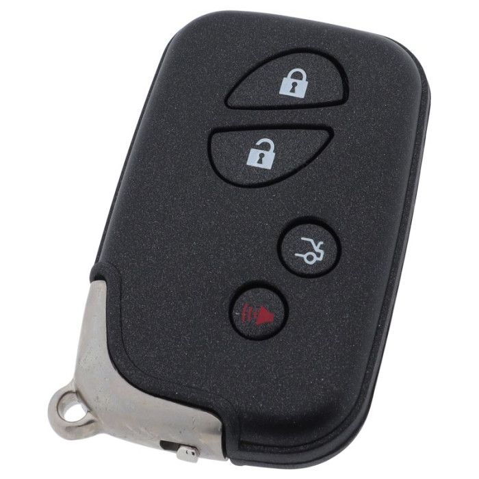 Lexus 4-Tasten Smart Key - Schlüsselblatt gerade mit Kerbe in der Mitte main product photo
