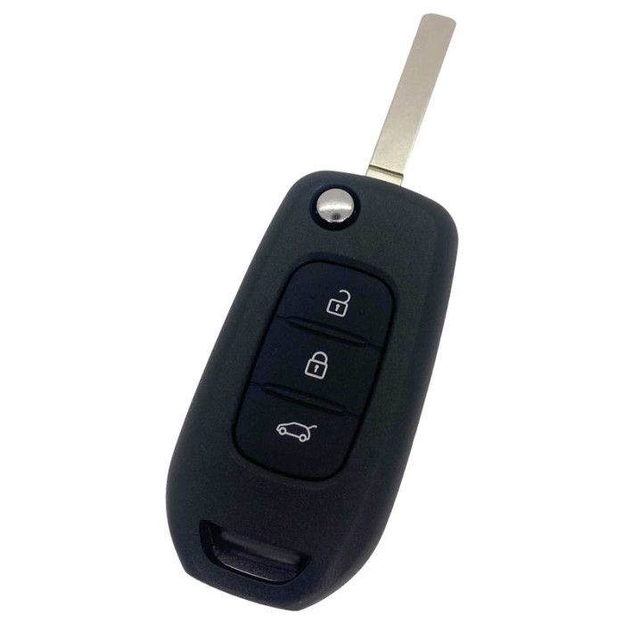 Renault 3-Tasten-Klappschlüssel - Schlüsselblatt gerade (Modell 2) main product photo