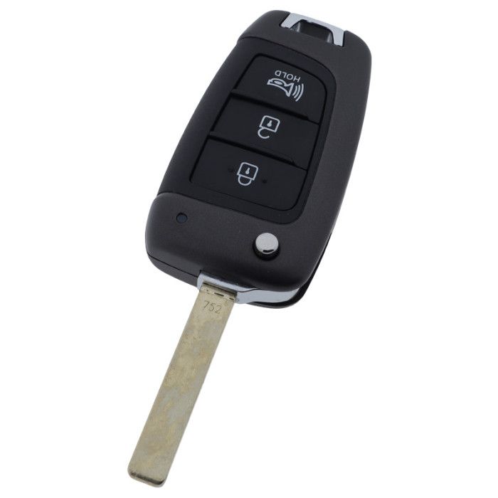 Hyundai 3-Knopf Klappschlüssel - Schlüsselblatt gerade main product photo
