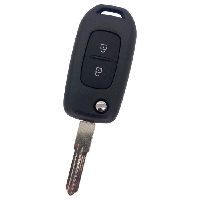 Dacia 2-Knopf Klappschlüssel - Schlüsselblattspitze mit Kerbe rechts - HU136 main product photo